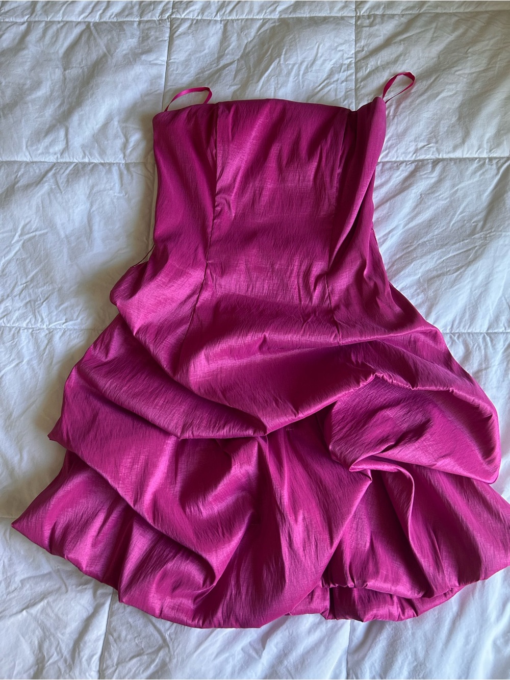 Cache Fuchsia Spaghetti-Strap Mini Dress